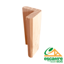 Baguette d'angle EXTERIEURE - Mélèze - 55 x 55 mm x 3.25 ml - Non Traité